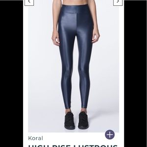 Koral High Rise Lustrous Legging Midnight Blue